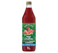 Robinso Squash 1L Variety Pack - Assorted Fruit Flavours, No Added Sugar, Concentrated Cordial Drink (Robinsons Fruit Creations Strawberry & Watermelon Squash 1L)