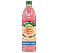 Robinso Squash 1L Variety Pack - Assorted Fruit Flavours, No Added Sugar, Concentrated Cordial Drink (Robinsons Fruit & Barley with Vitamins Pink Grapefruit Squash 1L)