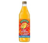 Robinso Squash 1L Variety Pack - Assorted Fruit Flavours, No Added Sugar, Concentrated Cordial Drink (Robinsons Fruit Creations Orange & Mango Squash 1L)