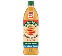 Robinso Squash 1L Variety Pack - Assorted Fruit Flavours, No Added Sugar, Concentrated Cordial Drink (Robinsons Fruit & Barley with Vitamins Peach Squash 1L)