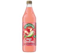 Robinso Squash 1L Variety Pack - Assorted Fruit Flavours, No Added Sugar, Concentrated Cordial Drink (Robinsons Fruit Creations Apple & Rhubarb Squash 1L)