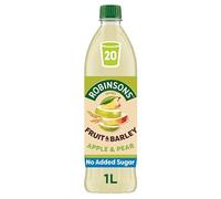 Robinso Squash 1L Variety Pack - Assorted Fruit Flavours, No Added Sugar, Concentrated Cordial Drink (Robinsons Fruit & Barley with Vitamins Apple & Pear Squash 1L)