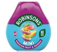 Robinson Mini Squash 66ml - Compact Juice Concentrate, No Added Sugar, Ideal for On-the-Go Hydration (Robinsons Mini Squash - Passion Fruit & Mango 66ml)