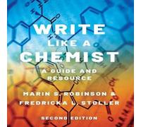 Robinson Write Like a Chemist Hardcover Book Robinson Multicolor