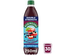 Robinsons Double Concentrate No Added Sugar Apple & Blackcurrant 750ml
