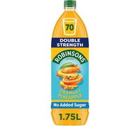 Robinsons Double Strength Orange & Pineapple No Added Sugar Fruit Squash 1.75 L