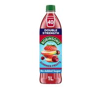 Robinsons Double Strength Summer Fruits No Added Sugar Squash 1L
