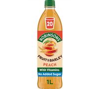Robinsons Fruit & Barley Peach Squash, 1 l (Pack of 1)