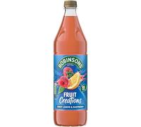 Robinsons Fruit Creations, Real Fruit Squash, Lemon and Raspberry, 1L Bottle (Pack of 1)