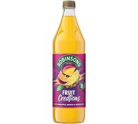 Robinsons Fruit Creations, Real Fruit Squash, Low Calorie, Exotic Pineapple, Mango and Passion Fruit, 1 Litre (Pack of 6)