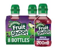 Robinsons Fruit Shoot™ Apple & Blackcurrant Kids Juice Drink, 8 x 200ml Bottles, Flip-Top Cap
