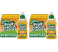 Robinsons Fruit Shoot Orange 24 x 200ml PET bottles (Pack of 2)