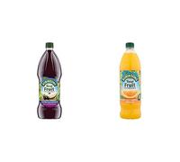 Robinsons Fruit Squash - Low Calorie - Double Strength - Apple and Blackcurrant 1.75L & Orange Squash, 1L