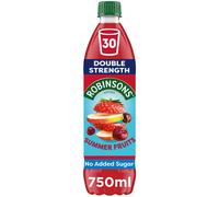 Robinsons Fruit Squash - Low Calorie - Double Strength - Summer Fruits 750ml (Pack of 6)