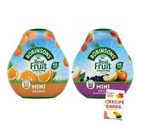 Robinsons Mini - Apple & Blackcurrant and Orange - No Added Sugar, Low Calorie, 2 x 66ml