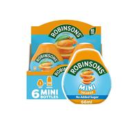 Robinsons Mini - No Added Sugar - Low Calorie - Orange, 6 Count