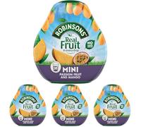 Robinsons Mini Passionfruit and Mango Concentrate, 66 ml (Pack of 4)