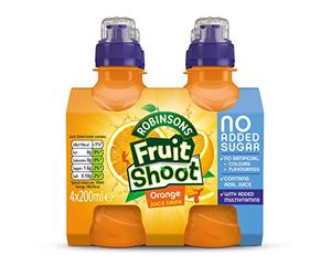 Robinsons Orange Fruit Shoot Multipacks - 4x6x200ml