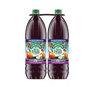 Robinsons Real Fruit Double Strength Apple & Blackcurrant Squash - 2 x 1.75L, No Added Sugar, Real Fruit Flavor