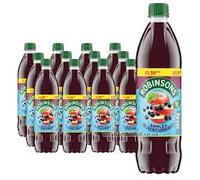 Robinsons Real Fruit Juice Squash Cordial, 750ml (12 Bottles x 750ml, Apple & Blackcurrant)