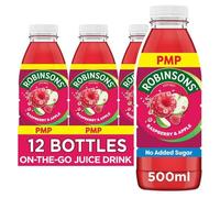 Robinsons RTD Raspberry & Apple 500ml (Pack of 24) | Robinsons Squash Mini & Diluting Juice Alternative | No Added Sugar Fruit Juice Drink