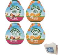 Robinsons Squash’d - 2 Flavour Pack - 2X Robinsons Orange and 2X Robinsons Summer Fruits - No Added Sugar - Real Fruit in Every Drop
