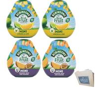 Robinsons Squash’d Mini Squash’d - 2 Flavour Pack - 2 x Lemon & Lime and 2x Mango & Passion Fruit - No Added Sugar - Real Fruit in Every Drop