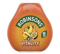 Robinsons Vitality Peach, Mango & Passion Fruit with Vitamin B3 Real Fruit Juice Benefit Drops, 66 ml