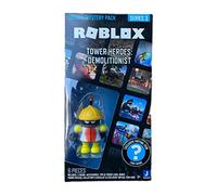 Roblox Deluxe Mystery Pack Action Figure Series 1 2 - Includes Exclusive Virtual Item (Choose Figure) (Tower Heroes: Demolitionist)