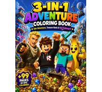ROBLOX • FORTNITE • MINECRAFT 3-IN-1 COLORING BOOK