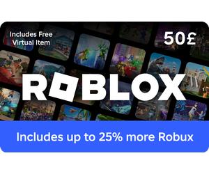 Roblox Gift Card £50 | Robux Gift Card | Roblox Voucher