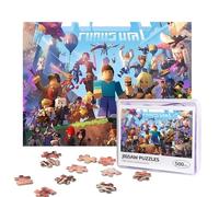 roblox Puzzles 500 Pieces Personalized Jigsaw Puzzles Photos Puzzle with Storage Bag Challenging Picture Puzzle for Adults Home Decor Wedding (52x38 CM)