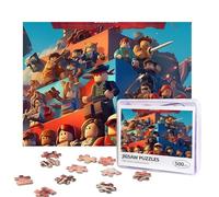 roblox Puzzles 500 Pieces Personalized Jigsaw Puzzles Photos Puzzle with Storage Bag Challenging Picture Puzzle for Adults Home Decor Wedding (52x38 CM)