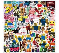Roblox Stickers Decals Water Resistant For Laptops, Phones, Phone Case, Consoles, Walls, Luggage Case, Books, Adopt Me, Obby(50 Stickers)
