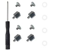 ROBMNE 1Set NGFF NVME SSD Standoff Mounting M.2 NGFF/NVMe Screw Set Stand Off Screw Hex Nut Computer Hard Drive Screw for A- M.2 SSD