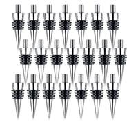 ROBMNE 21Pcs Bottle Stopper Zinc Alloy Wine Bottle Stopper Kits Ring Wine Topper Reusable Wine Corks Bottle Stopper Inserts Easy Install Easy to Use