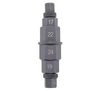 ROBMNE Hex Axle Tool for Motorcycle Replacement Parts Accessories Front Axle Wheel 12 14 17 19 22 24mm 6 in 1 Motorcycle Spindle Socket Adapter Tool 3/8 Inch