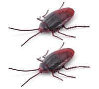 Robo Alive Crawling Cockroach, Battery-Powered Robotic Toy, Glow in the Dark Toy Cockroach, Robotic Moving Cockroach Toy (2 Pack)