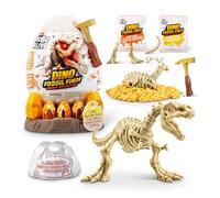 Robo Alive Fossil Find Amber Adventure (T-REX) by ZURU, Surprise Unboxing and Dinosaur Toy for Boys