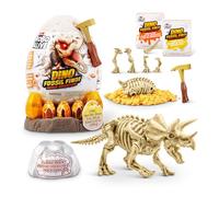 Robo Alive Fossil Find Amber Adventure (Triceratops) by ZURU, Surprise Unboxing and Dinosaur Toy for Boys