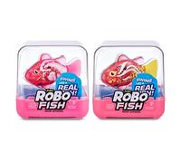 Robo Alive Robo Fish Series 2: Robotic Swimming Fish 2 Pack, Hot Pink & Pink Fishes, Swims Multiple Directions, Battery Powered Toy