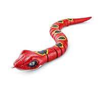 Robo Alive Robotic Snake Series 3 (Red) Light Up Toy, Battery-Powered, Realistic Movements, Toy Lizard
