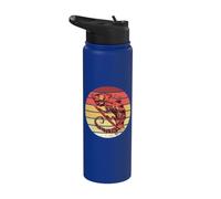 Robo Chameleon Reptile Lizard Lover Reptile Zoo Keeper Stainless Steel Insulated Water Bottle