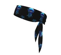 Robo-Jellyfish Pulse Sweat-Absorbing Sports Headband, Non-Slip and Adjustable, Running, Basketball, Yoga Sports Headband