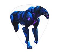 Robo-Panther Stalk Printed pick set - 12 pieces, thin, medium and thick guitar picks, suitable for guitar, bass, electric guitar and ukulele