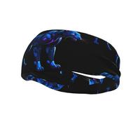 Robo-Panther Stalk Yoga Sports Fitness Headband, Unisex Running Basketball Elastic Headband, Sports Sweat-Absorbing Band,