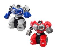 Robo Rumble Kombat Remote Control Battle Robots, 2 Pack with Pilot Ejection | Punch, dodge, block and combo attacks, hit chest to launch pilot, versus or solo challenge mode, light up and sound effects