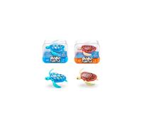 Robo Turtle Robotic Swimming Turtle (Orange and Blue Turtles Included) electronic pet turtle, summer pool toy, bath toy, (2 Pack, Orange and Blue)