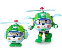 Robocar Poli Silverlit 54207 Heli by Transformable Figure, Robot or Car, 10 cm, Green, from 3 Years