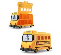 Robocar Poli Toys School B Carrying Case 2-in-1 School Bus Toy Car T